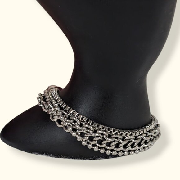 Milor 4-Strand Stainless Steel Chain Bracelet - Picture 3 of 5